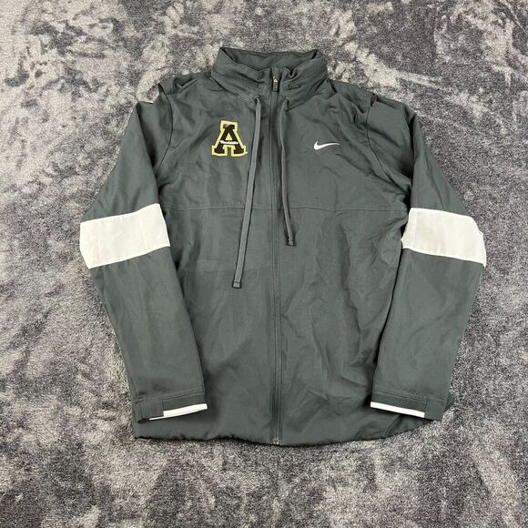 Nike Other - Nike Appalachian State Hooded Dry Training Jacket Gray Full Zip Vented L